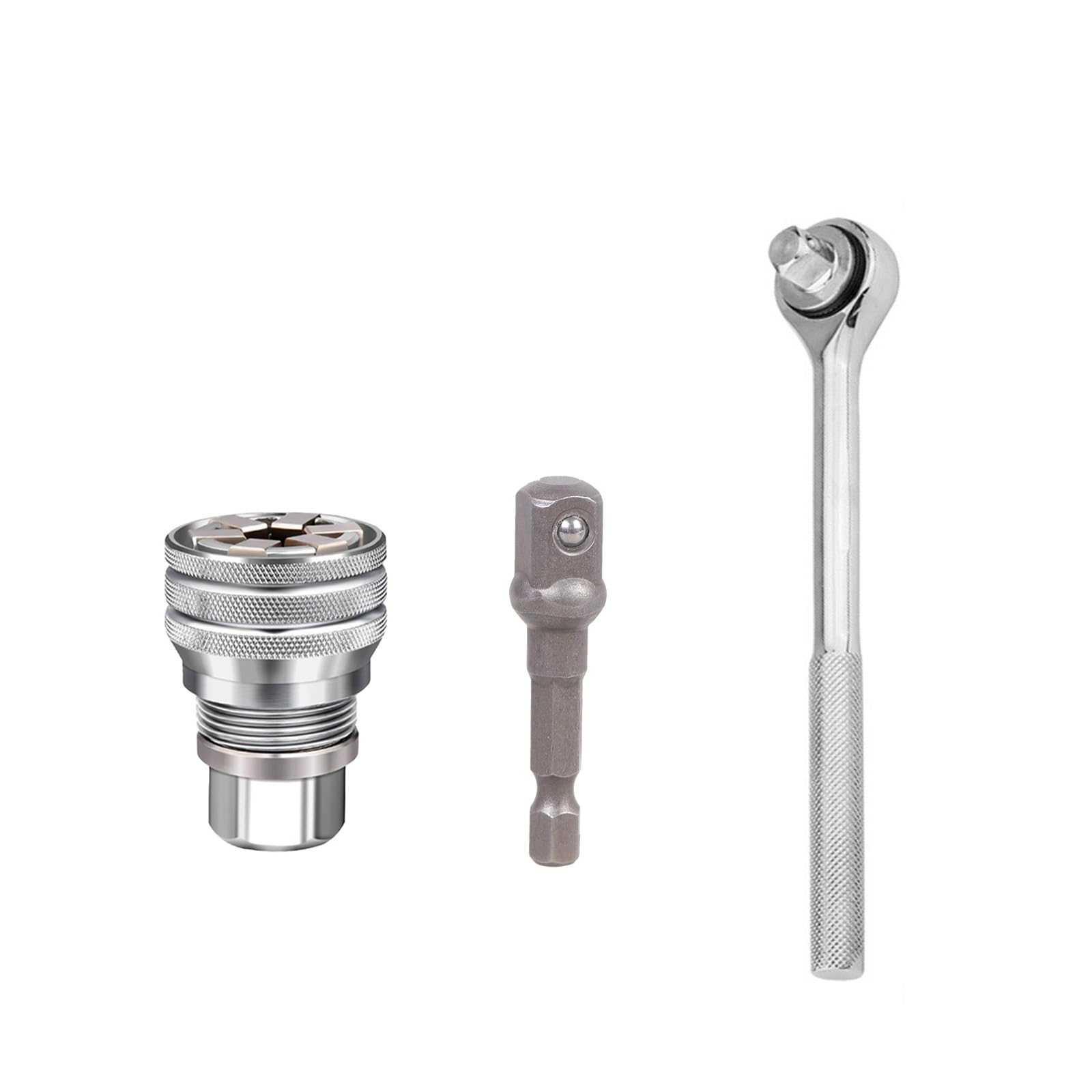 Jazuaiao Universally Sleeve 3 / 8Inch 10-19mm Adjustable Hexagonal Universally Socket Torques Ratchets Wrench Head Spanner Sleeve Adjustable Socket Wrench