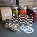 Trellis + Co. Stainless Steel Fermentation Jar Kit | 3 Waterless Fermenter Airlock Lids & 3 Pickle Helix Fermentation Weights, for Wide Mouth Mason Jars | Recipe eBook Included with Fermenting Kit