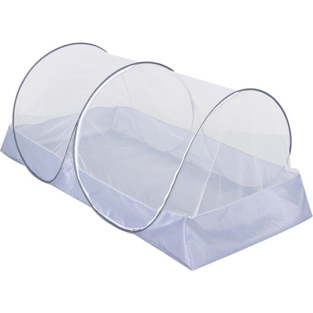 Wudaizhi Moustiquaire De Lit Pliable, Double Porte avec Fond, Anti-piqûres De Moustiques, pour Tente De Lit, Camping, Maison, Extérieur
