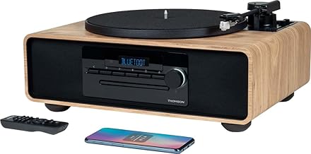 Thomson Micro Stereo System, Bluetooth 5.0, CD Player, Integrated Platinum (MIC300TT)