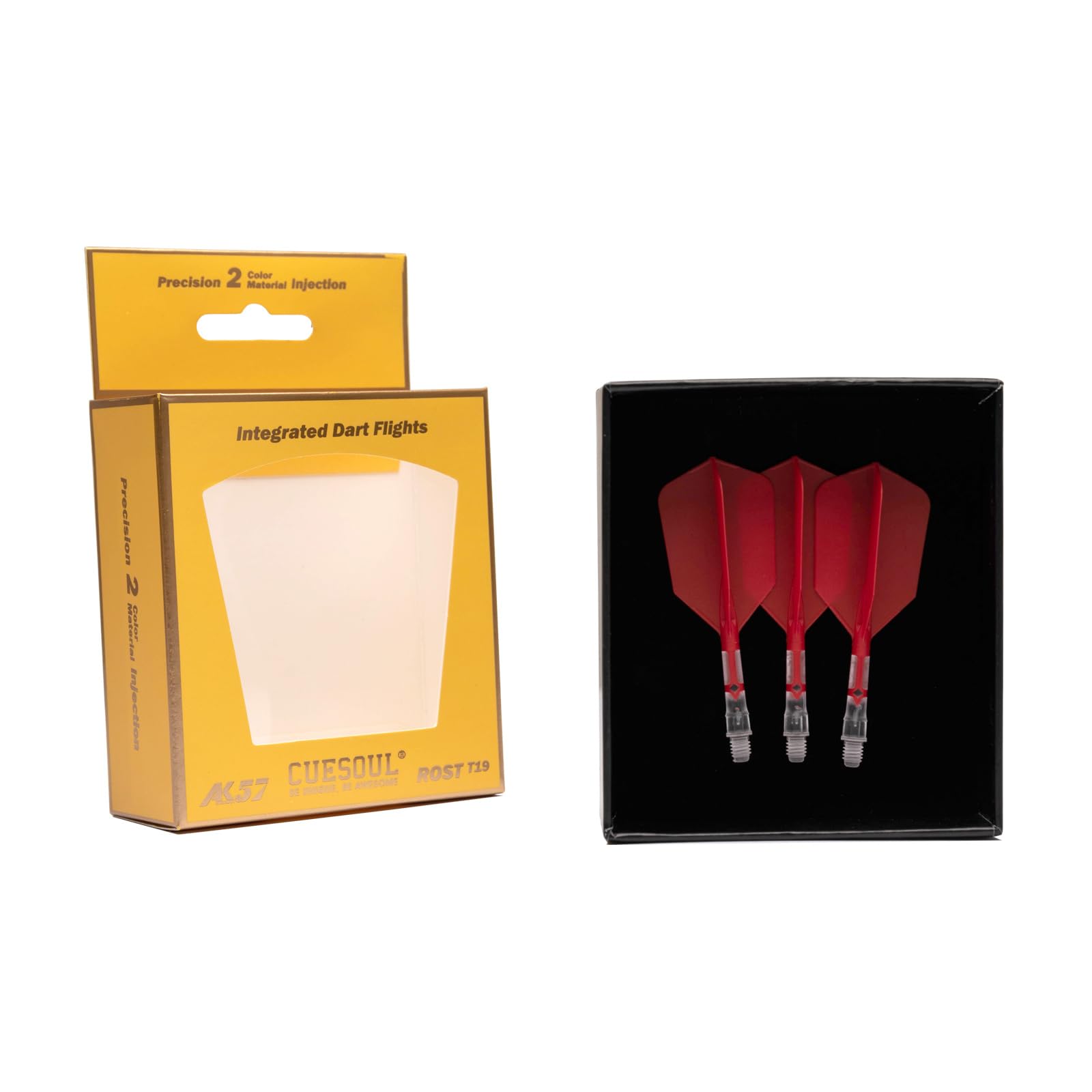 CUESOUL ROST T19 Integrated Dart Shaft and Flight Slim Shape,Set of 3