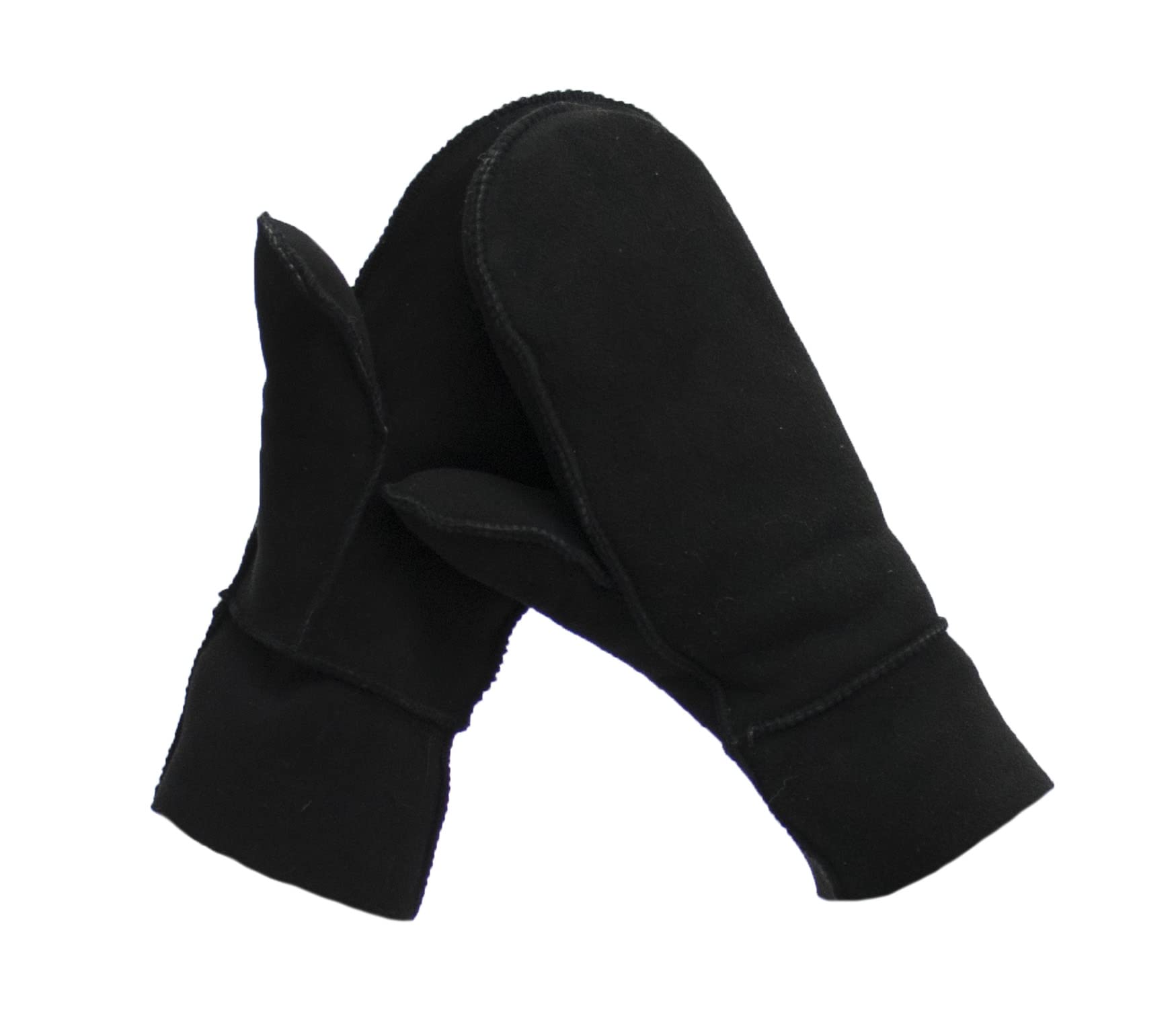 Reissner Lammfelle warme Merino Lammfell Fäustlinge Faust Handschuhe für Damen und Herren HDS-FAUST1 in beige, braun und schwarz