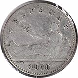 1870 P SNM Spain 50 Centimos KM651 Uncertified VF