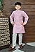 AHHAAAA Kid's Indian Ethnic Sequin Print Embroidery Mirror Work Kurta with Pajama for Boys 518