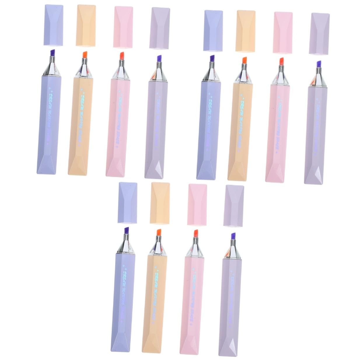 DOITOOL 3 ensembles Surligneur À Pointe Souple Marqueurs Pour Livres De Coloriage Surligneurs Pour Livres Stylos Surligneurs De Couleur Marqueurs Pour 4 pièces * 3
