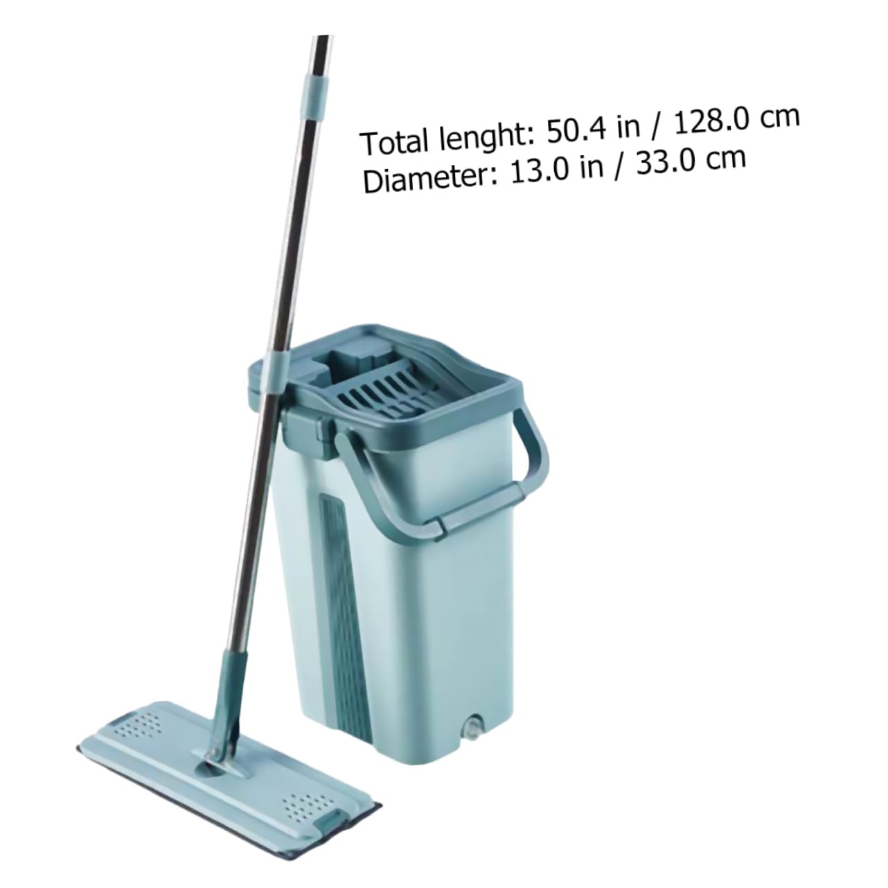 Cabilock Professional Mop Bucket Non Hand Washing Mop Easy to Store Space-Saving for Home Pet