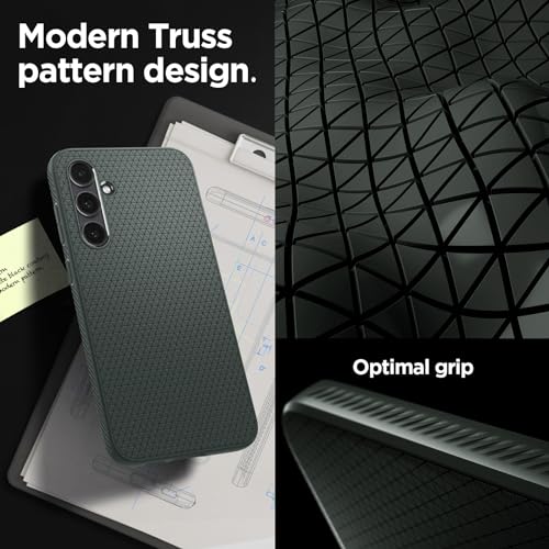 Image of Spigen Liquid Air | Samsung Galaxy S23 FE Case [Air Cushion Protection] [Flexible] Galaxy S23 FE Back Cover | TPU - Abyss Green