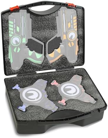 ArmoGear Laser Tag Carrying Case with Handle Laser Tag 4 Pack (Non-Rechargeable Only) | Perfectly Fits 4 Laser Battle Blasters & 4 Vests (CASE ONLY)