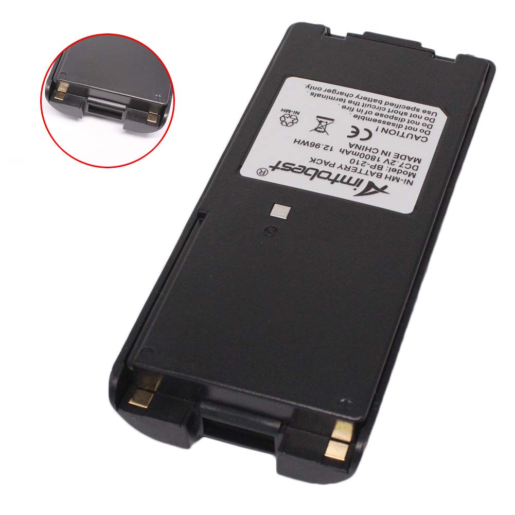 Batteria BP-210N / BP-210 Da 7.2V Ni-MH Per Radio ICOM IC-V8, IC-V82, IC-A24, IC-A6, IC-F3G, IC-F30, IC-F40, IC-F11, IC-F22 - 4