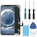 for iPhone 12 12 Pro (6.1 Inch) 3D Touch Screen Replacement Digitizer Assembly Touchscreen Full Complete Front Glass with Repair Tool kit Waterproof Adhesive in Black