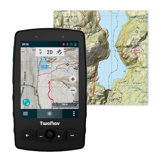 TwoNav Avventura 2 Plus (32 GB) + Mappa Spagna Topo Completa, GPS a mano con schermo ampio 3,7 pollici, pulsanti e joystick per montagna, alpinismo, trekking o escursionismo. Turchese