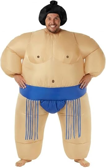 Morph, Sumo Wrestler Inflatable Costume, Halloween Costumes for Adults