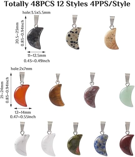 Miniatura 9 de Encantos de piedras preciosas de Fashewelry. Dije de cristal de chakra curativo para la fabricación de joyas.