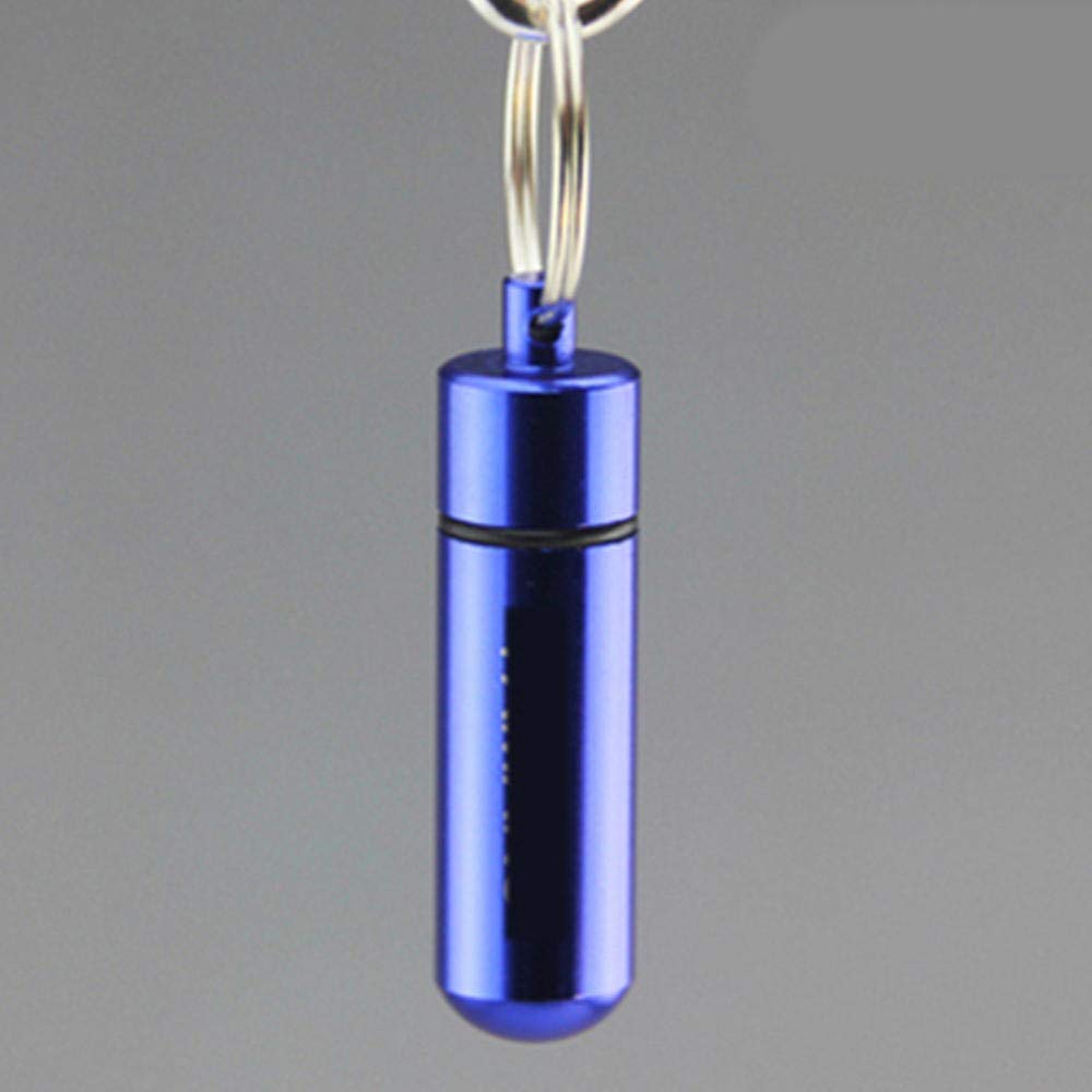 Organizador de pastillas de moda, pastillero de viaje, aleación de aluminio, resistente al desgaste, dispensador de pastillas médicas, pequeño, verde