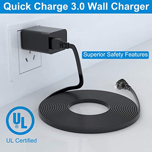 Itramax 30 Ft Blink Xt Xt2 Charger Cable With Wall Adapter (2 Pack),Charger Brick And 90 Degree Right Angled Micro Usb End Charging Cord,Outdoor Waterproof Power Supply For Blink Xt/Blink Xt2 Camera #TOP2