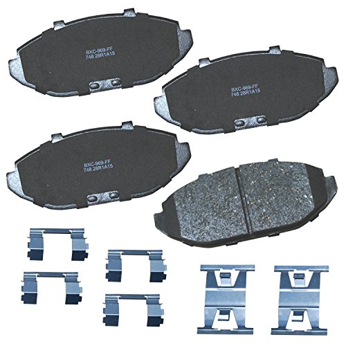 Image of Bendix Premium SBC748 Ceramic Front Brake Pads for Ford Crown Victoria 2002-1998, Grand Marquis 2002-1998, Lincoln Town Car 2002-1998, Mercury Grand Marquis 2002-1998