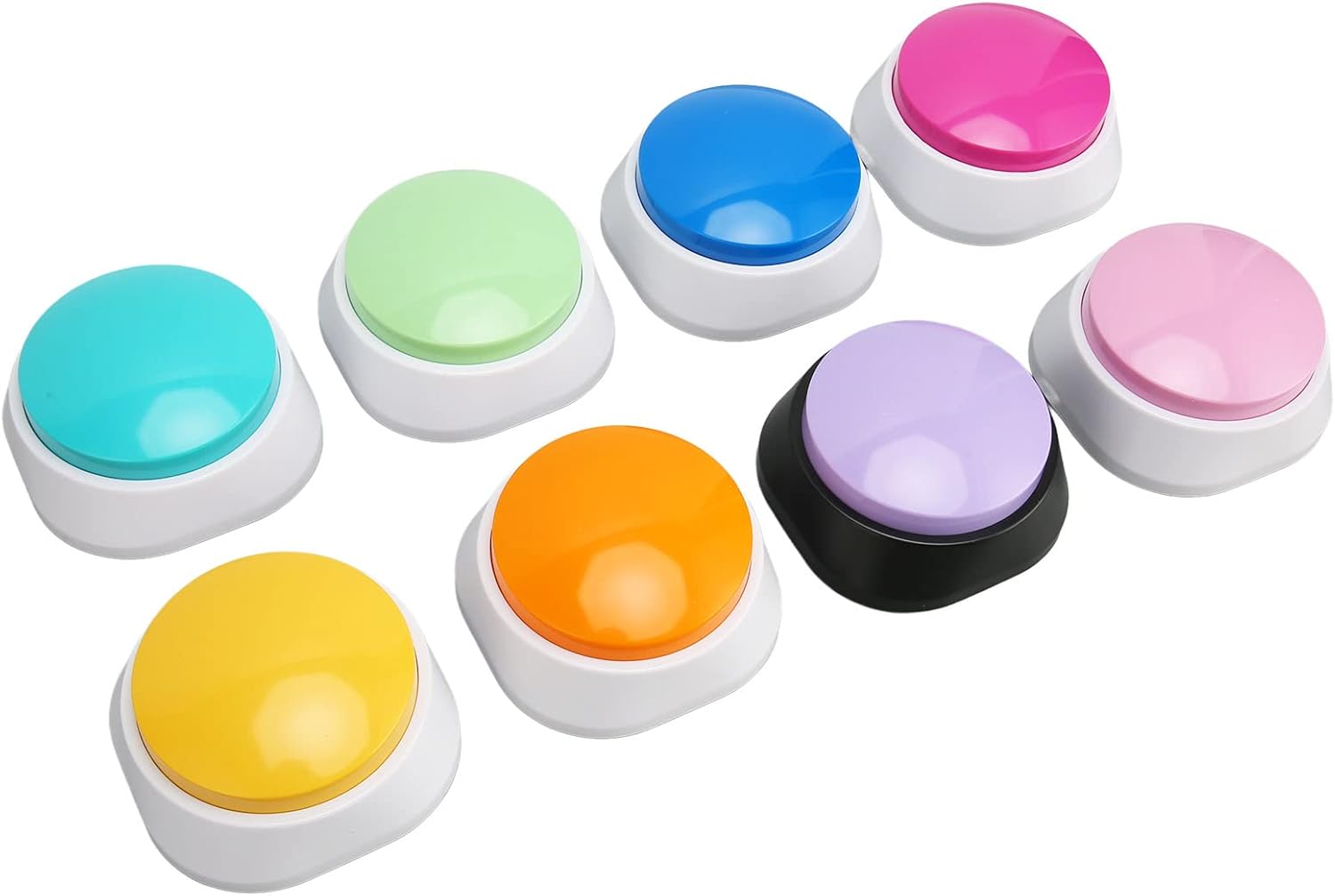 8PCS Dog Buttons, Voice Recording Buttons with 30 Second Playback for Pet Training Children Learning Party Games Funny Gift