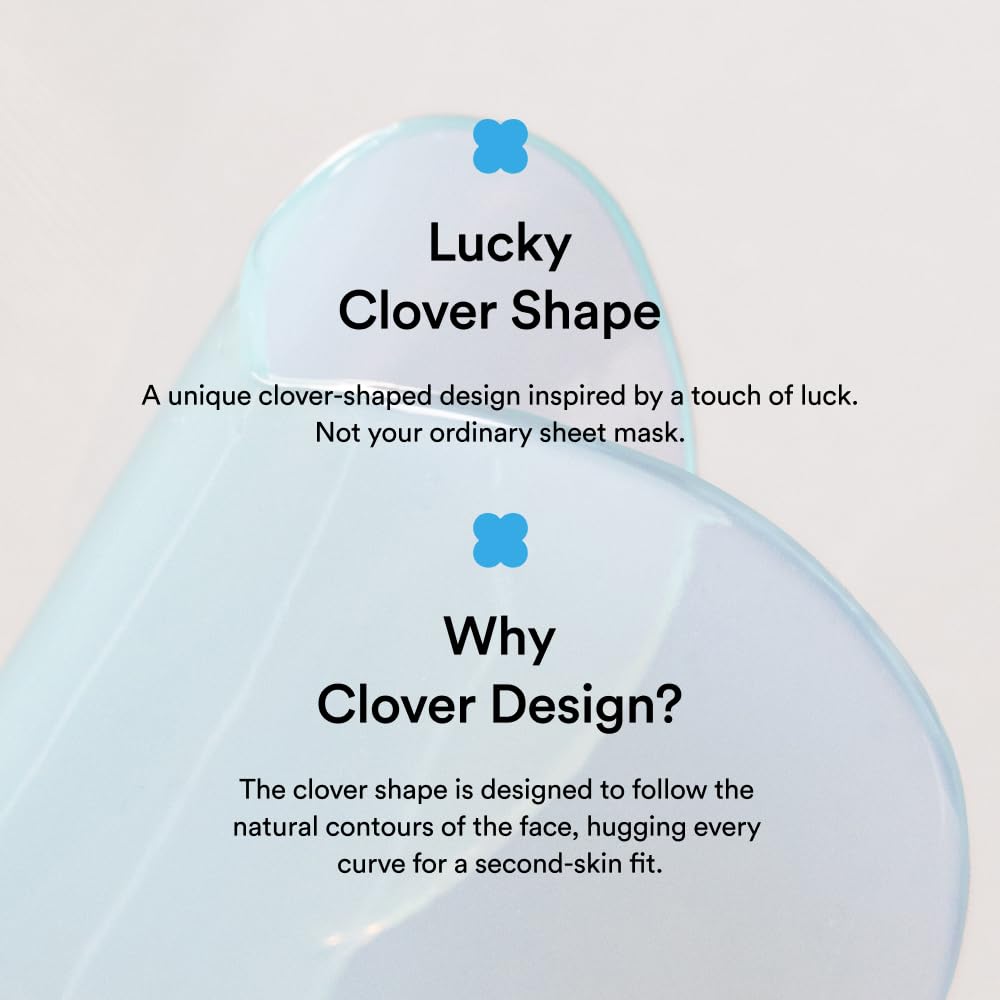 Skit Hydrating & Moisture Face Gel Patch | Hyaluronic Acid Hydrogel Patches with Glyceryl Glucoside for Deep Hydration & Soothing Care, Targeted Clover Mask, Korean Skincare | 4 Sets (8 Patches) - Image 5