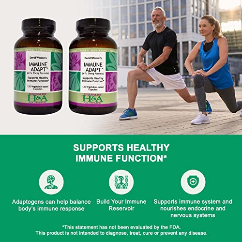 Herbalist & Alchemist David Winston's Immune Adapt Fu Zheng Capsules, 2 Pack - Four Month Supply, 120 Count Each Bottle, Supports Healthy Immune Function* #TOP2