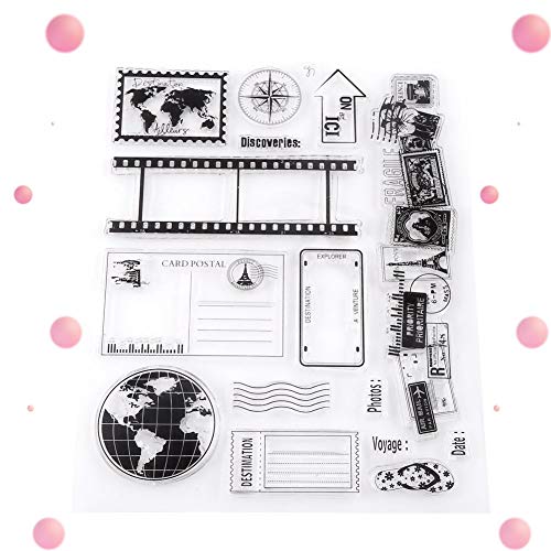Clear Stamps Transparent Silicone Cartoon Stamps For Diy Scrapbook Photo Cards Album (Earth) #TOP5