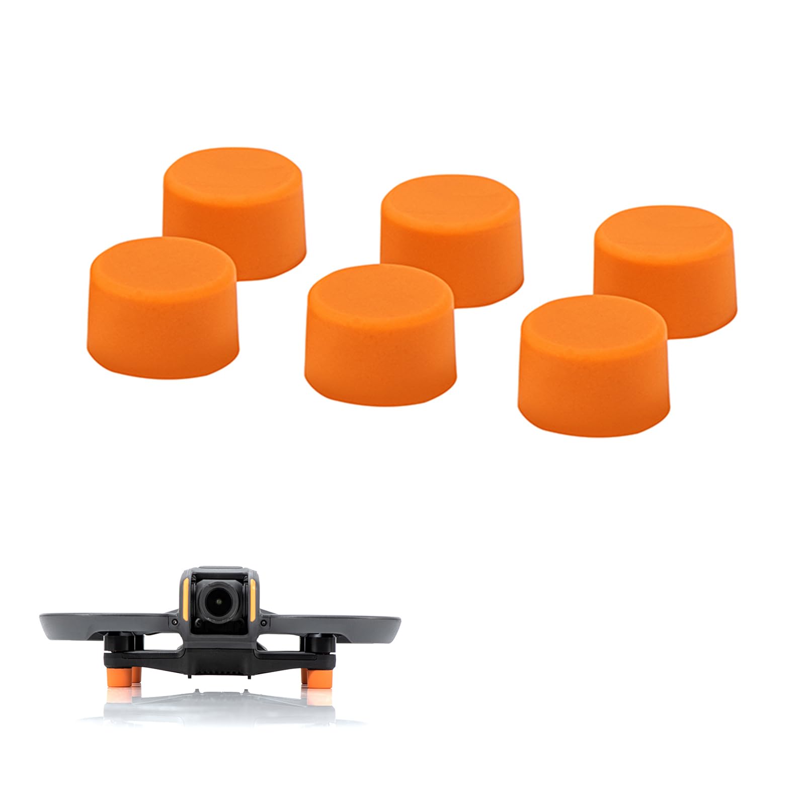 Height-Enhancing Silicone Foot Pads for DJI Avata 2, Anti-Vibration Foot Mats Drone Accessories Increased Height Foot Pads Compatible for DJI Avata 2
