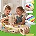 Zeewoo Montessori Toys for 3 Year Old Fine Motor Skills Toys for 5 Year Old Wooden Board Game - Educational Toys with Colorful Sticks, Dice & Stones, Family Game Gifts for Age 4 5 6 7 8 Boys Girls