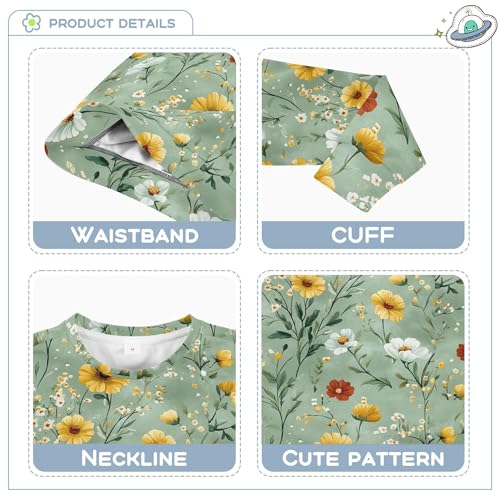 JUNZAN Flowers Cactus Pansy Carnation Green Kids Boys Hoodie Sweatshirt Long Sleeve Boys Sweat Shirt Camping 4T3