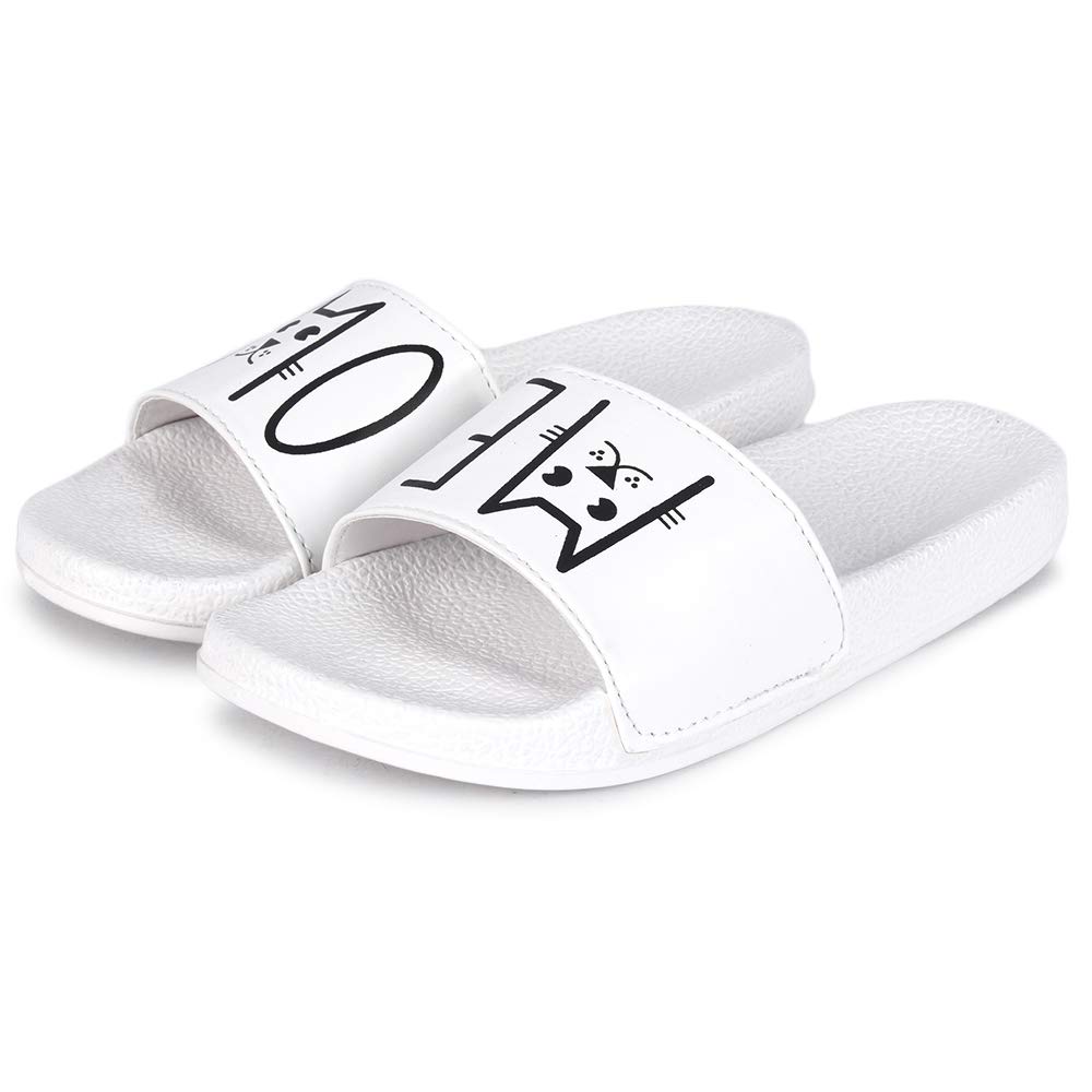 FASHIMO Womens White Flip-Flop-Meoww-White-38 (B095SLVJH1) Amazon Price History, Amazon Price Tracker