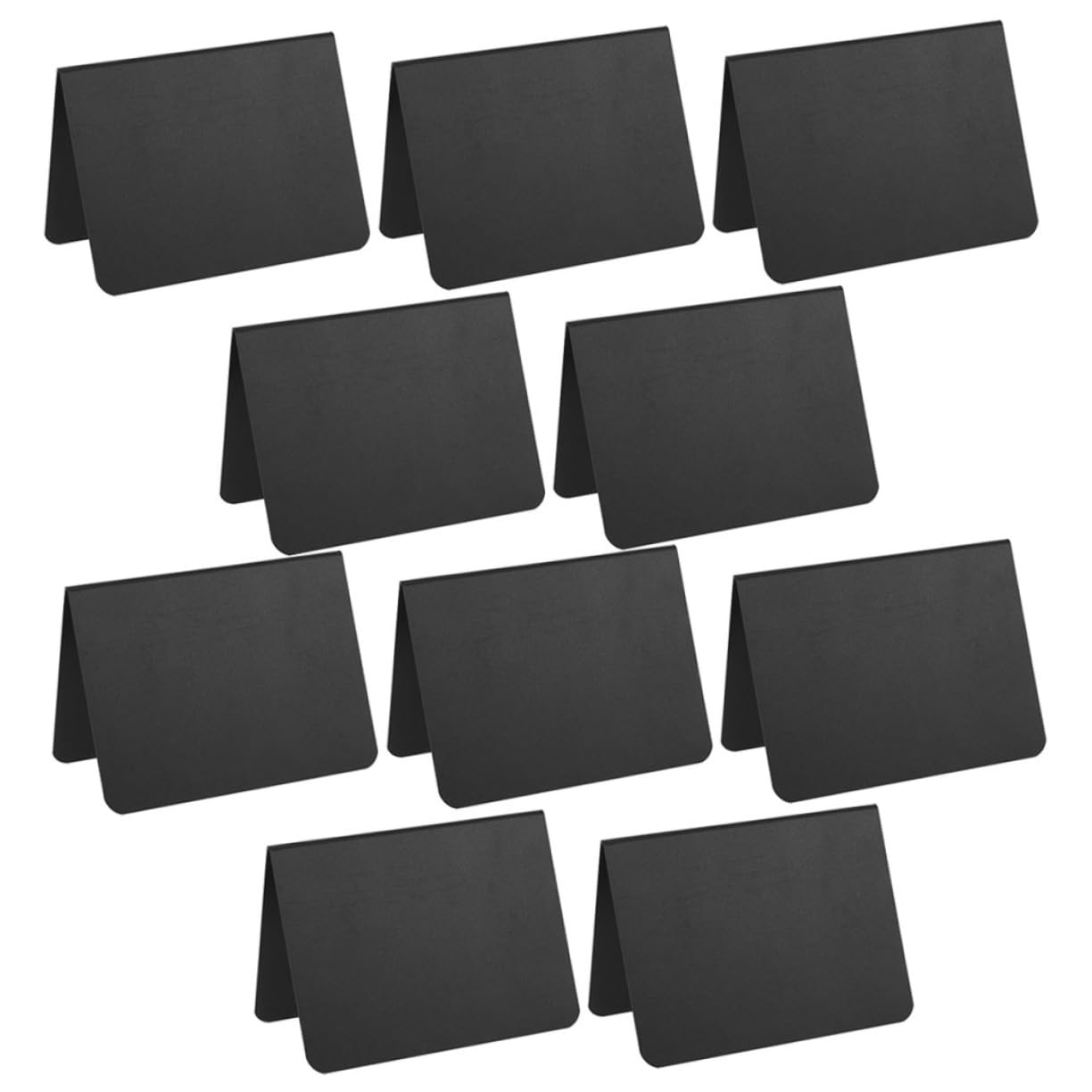 Operitacx 5 Ensembles Étiquette De Supermarché Panneau De Liège Grand Tableau Planche Marqueur Pierre Bordage Ardoise De Table Mini Tableaux Noirs Petit Tableau Noir Pvc Black 12 Pièces * 5