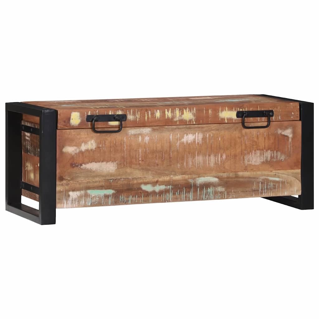 Generico Bauli Portaoggetti 80 x 30 x 30 cm Legno massello di Recupero,Armadietti e portaoggetti,Bauli e cassapanche-4015974