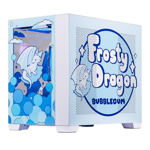 Image of Velztorm Frosty Dragon Custom Built Gaming Desktop PC (AMD Ryzen 7 5700X, GeForce RTX 5060, 32GB DDR4, 2TB PCIe SSD, RGB Fans, 240mm AIO, 850W PSU, WiFi 5, Bluetooth 5.0, RJ-45, Win 11 Home)