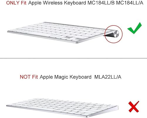 Miniatura 2 de FINTIE Funda de transporte compatible con teclado inalámbrico Apple (MC184LL) - Funda protectora delgada y ligera que funciona con iPhone, iPad,