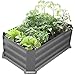 Produktbild Bio Green Metallhochbeet mit Kunststoffboden "Mainau", anthrazit, 80 x 50 x 30 cm, MH