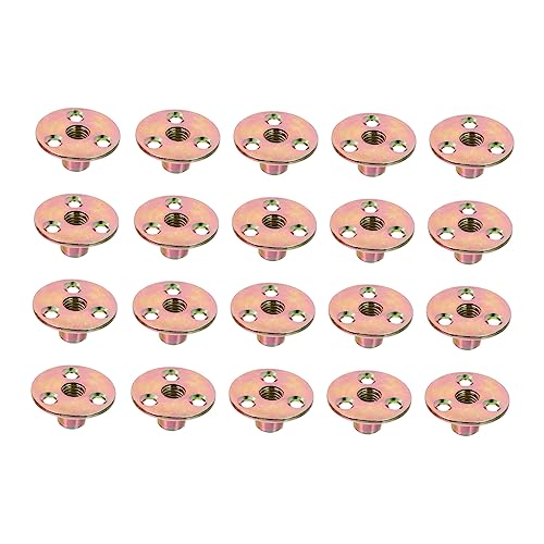 CIYODO M Screw Nut Round Plate Nut Iron Blockade Pcs for Indoor Outdoor Wooden Furniture