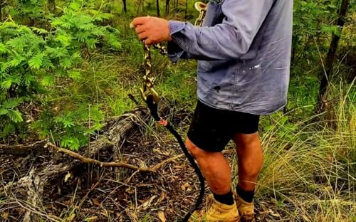 Image of DOWN UNDER OUTDOORS Heavy Duty 3 /8 inchx 10ft Grade 70 Recovery Log Chain