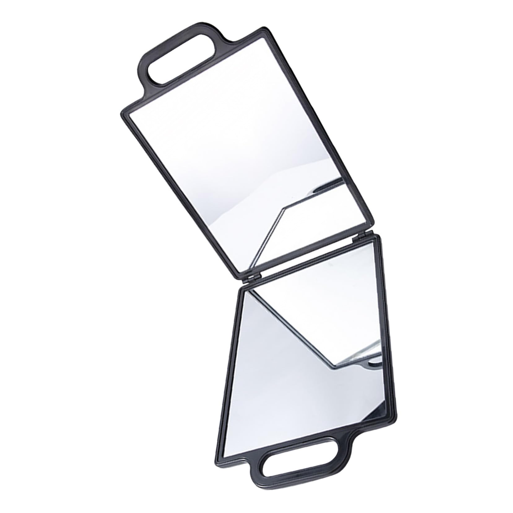 Miroir de barbier recto verso pliable FRCOLOR en verre et plastique pour salon et domicile