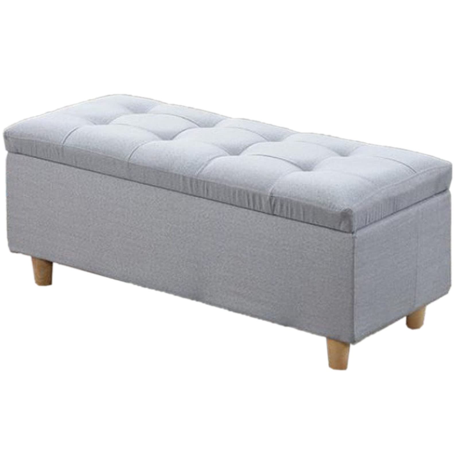 GHFXSCV Versatile Storage Bench with Padded Seat - Elegant Pouf and Shoe nizer for Bedroom, Living Room, Entryway - Stylish Footrest Solution 90x40x40 cm