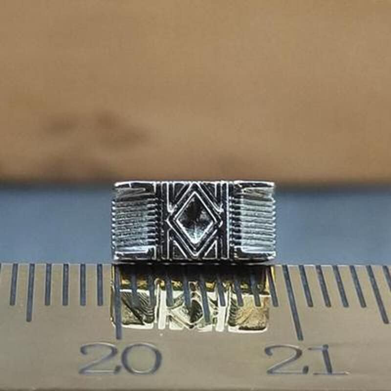 10mm X 5mm Leather Carving Printing Tools Weave Heat Star Pattern Stamping Tools Craft DIY Alloy Material logo punching - (Color: X501S)