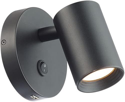 WAC Lighting dweLED, Kepler 5in LED luz de lectura 3000K en latón envejecido con puerto USB