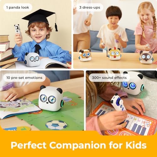 Makeblock mTiny Coding Robot Kit, Early Childhood STEM Educational Smart Robot Toy for Kids Aged 4+, DIY Screen Free Rechargeable Remote Control Robot Gift for Boys and Girls 3 51ABTP0aRQL. AC