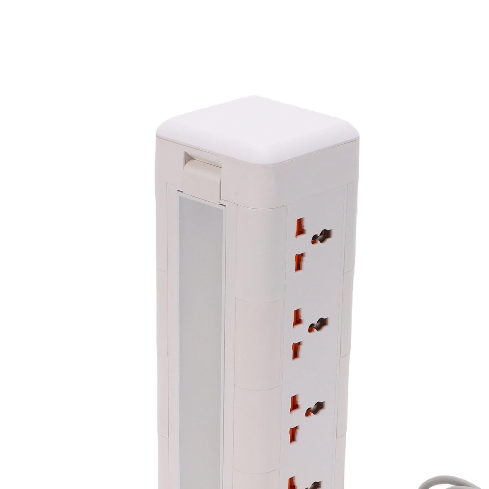 FTVOGUE Steckdosenleiste Turm, Mehrfachsteckdose mit 15 AC Steckdosen, 3