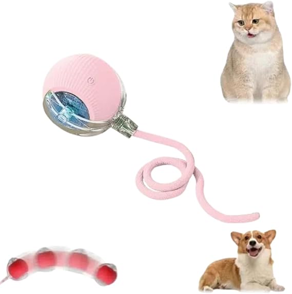 Interactive Cat Toy 2025 New Cat Toys for Indoor Cats, Kitten Toys for Bored Indoor Cats/Dogs (Pink)