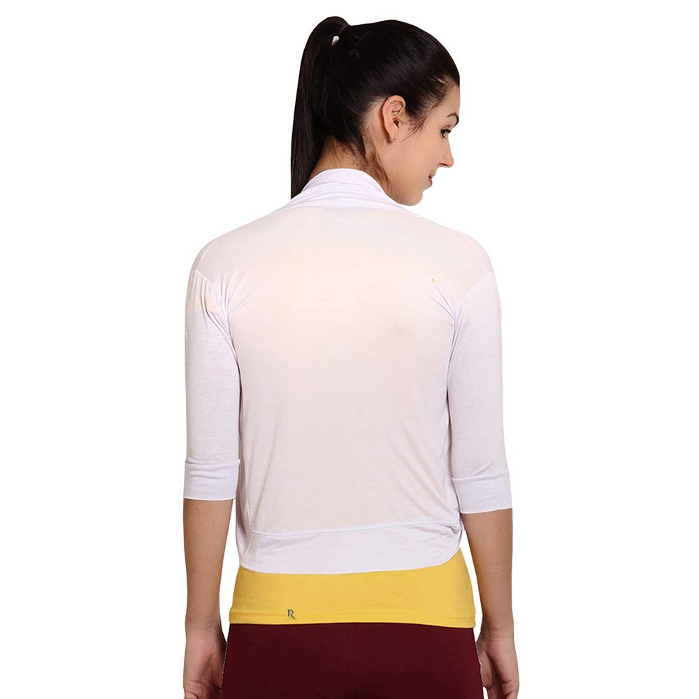 WellFitLook Girls' Shrug (Pack of 2)(WFLKS-P2-Black-White White 13-14 Years) 3