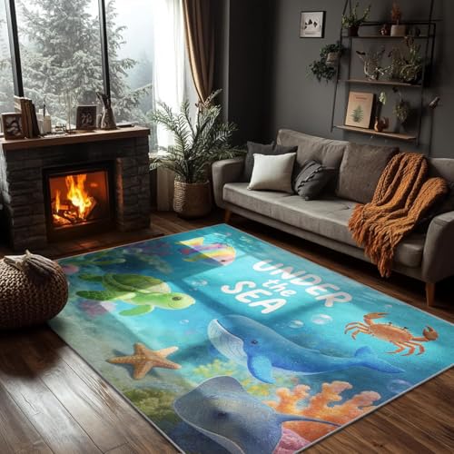 Tapete decorativo Ocean 2x3 para sala y dormitorio miniatura 2