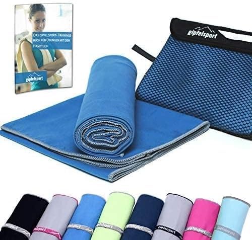 gipfelsport Serviette en Microfibre Bleu 1x XS(50x30cm)...