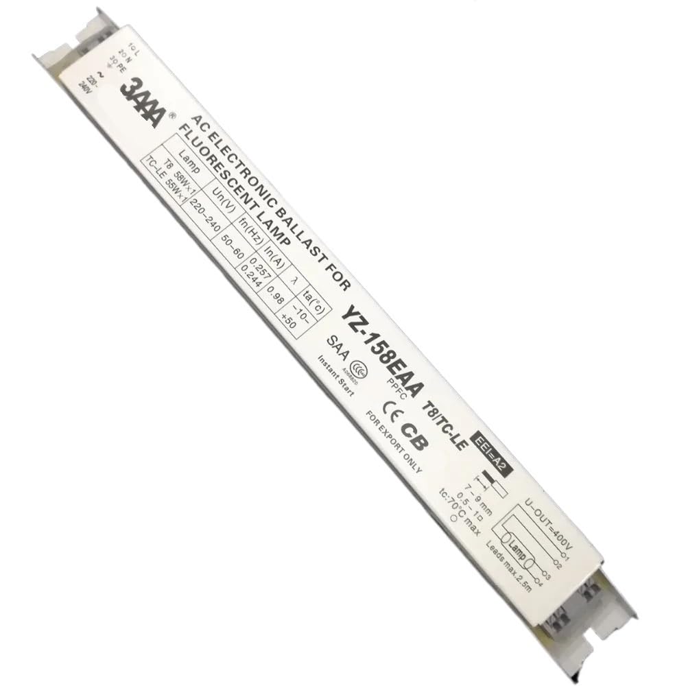 RTRCAGAKM YZ-158EAA 55-60W 220-240V Instant Start AC Electronic Ballast For T8 58W*1 TC-LE 55W*1 Fluorescent Lamp