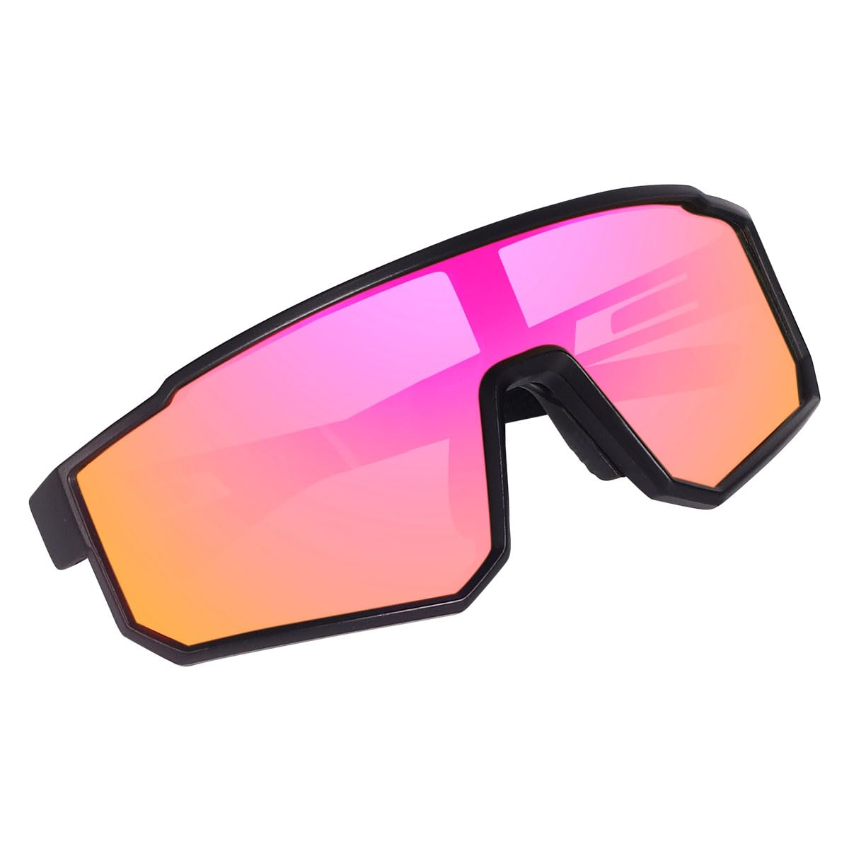 Dervin Gafas de sol de una sola pieza, gran tamaño, gafas de sol polarizadas para hombre y mujer, al aire libre, cricket, ciclismo, senderismo, pesca