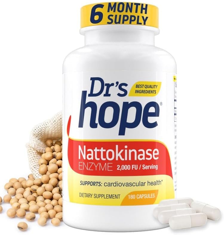 Nattokinase Supplement 2000 FU - Made in USA Backed by 30+ Years of Trust - Non-GMO, cGMP Certified - 6 Month Supply