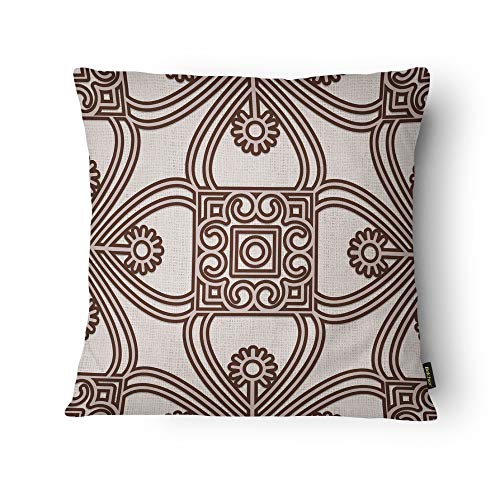 Kit Com 3 Capas Para Almofadas Marrom 003 Belchior Uniq Marrom