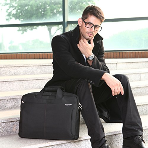 18 Inch Laptop Bag Briefcase Case fits up to 18.4 Inches Notebook Computer Waterproof Shockproof for Men Black2